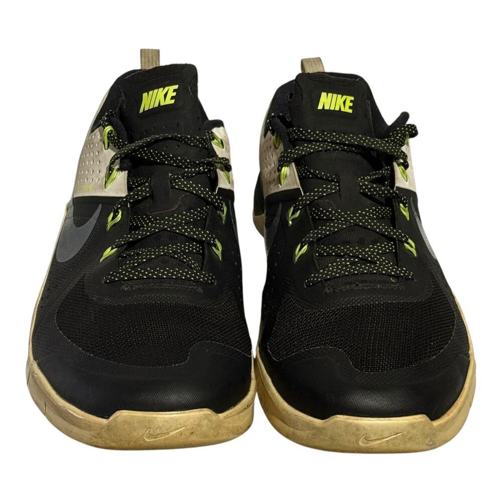 Nike Metcon 1 Flywire 813101-001 Black Volt White Training Shoes Men's Size 11 - Picture 3 of 9